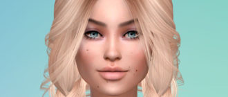 Родинки на лице V1 для Симс 4 – фото 1