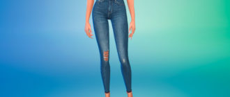 Рваные джинсы 78-5 для Симс 4 – фото 1