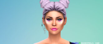 Серьга-подвеска с крестом для Симс 4 – фото 1