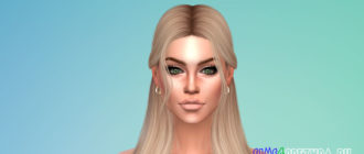 Серьги-кольца для Симс 4 – фото 1