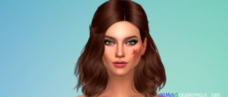 Шрам в форме пентаграммы для Симс 4 – фото 1