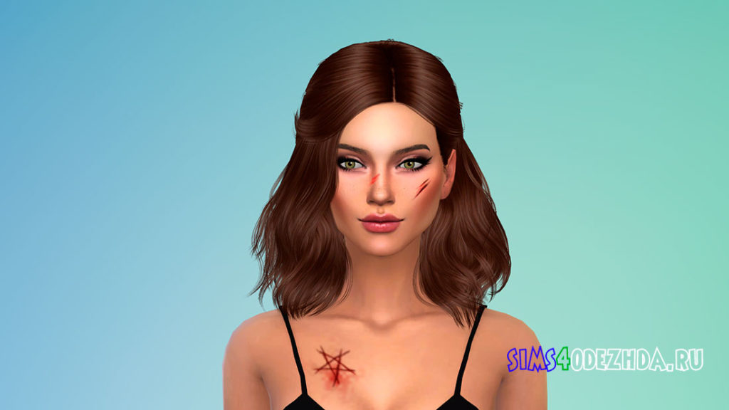 Шрам в форме пентаграммы для Симс 4 – фото 3