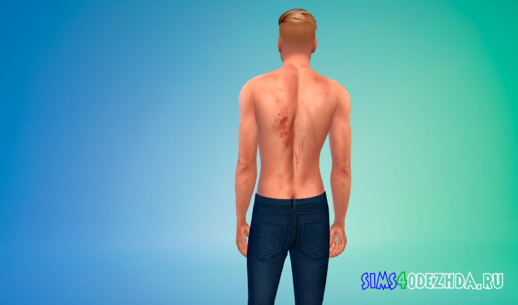 Шрамы на теле BRUISED 01 для Симс 4 – фото 2