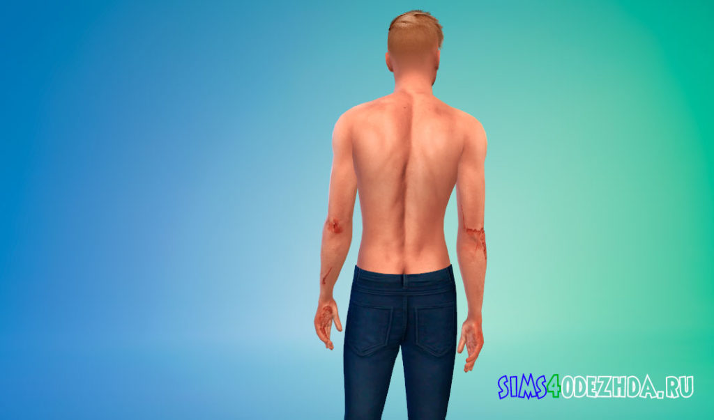 Шрамы на теле BRUISED 01 для Симс 4 – фото 3