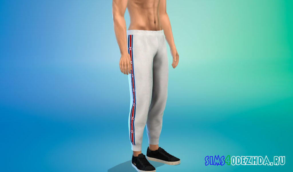 Спортивные штаны для парней для Симс 4 – фото 3