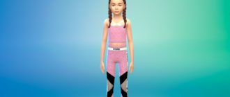 Спортивный костюм для девочек для Симс 4 – фото 1