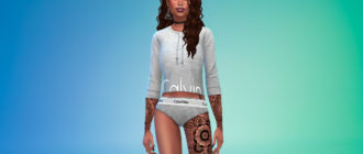 Свитшот Calvin Klein для Симс 4 – фото 1