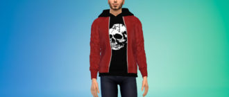 Толстовка с курткой для Симс 4 – фото 1