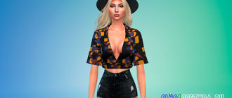 Унисекс шляпа для Симс 4 – фото 1