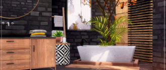 Ванная комната Autumn Loft для Симс 4 – фото 1