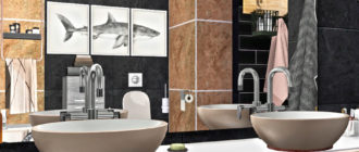 Ванная комната Graphicus для Симс 4 – фото 1