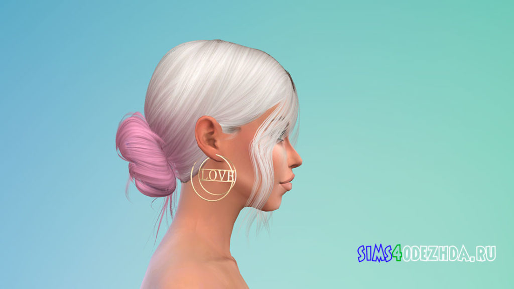 Волосы Euphoria для Симс 4 – фото 2