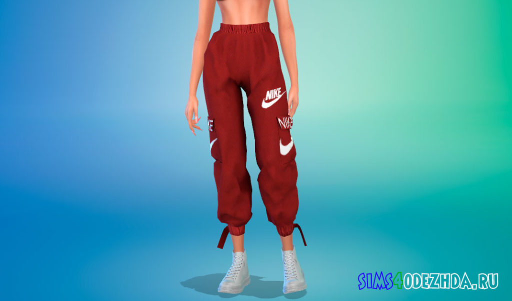 Брюки карго Nike для Симс 4 – фото 2