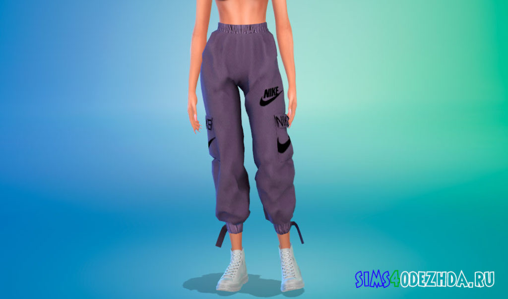 Брюки карго Nike для Симс 4 – фото 3