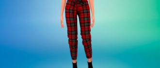 Брюки в стиле гранж для Симс 4 – фото 1