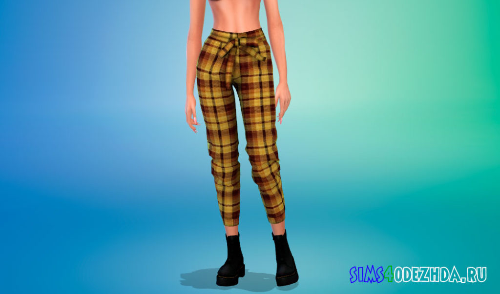Брюки в стиле гранж для Симс 4 – фото 2