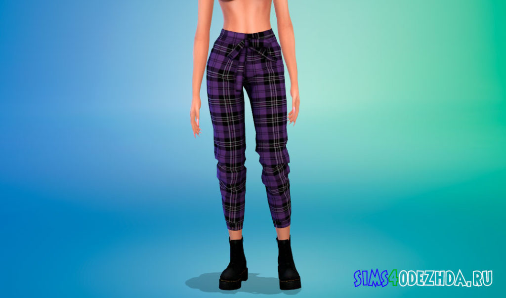 Брюки в стиле гранж для Симс 4 – фото 3