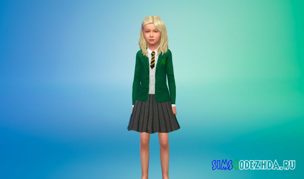 Детская школьная униформа для Симс 4 – фото 2