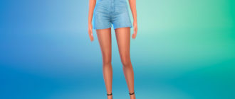 Джинсовые шорты Sunflower для Симс 4 – фото 1