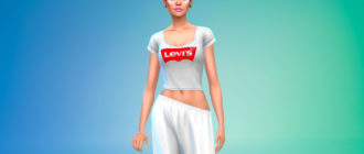 Футболка Levis для Симс 4 – фото 1