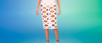 Юбка Лорена для Симс 4 – фото 1