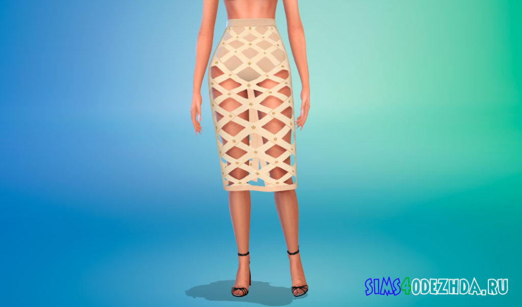 Юбка Лорена для Симс 4 – фото 2