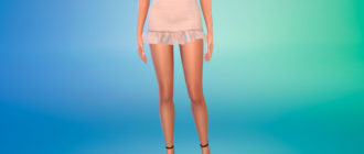 Юбка с воланами для Симс 4 – фото 1