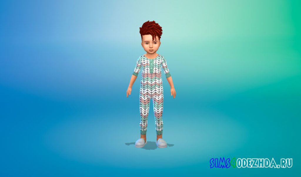 Комбинезон для тоддлеров для Симс 4 – фото 2