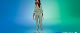 Комбинезон VILA для Симс 4 – фото 1