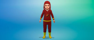 Комбинезоны с супергероями для малышей для Симс 4 – фото 1