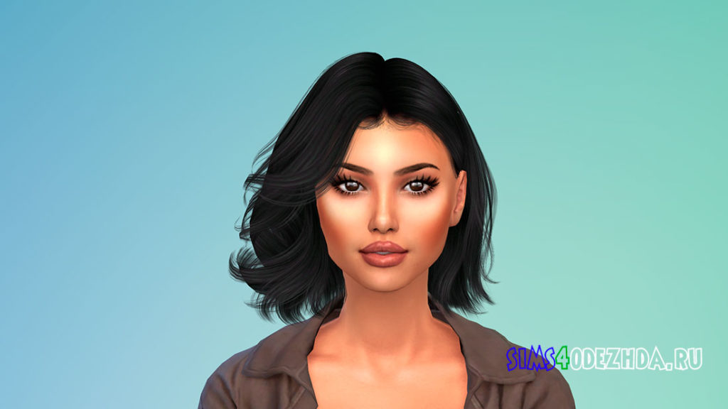 Короткие вьющиеся волосы для женщин для Симс 4 – фото 3