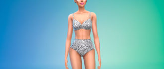 Купальник Hayley для Симс 4 – фото 1