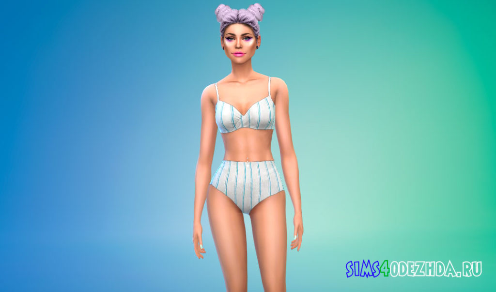 Купальник Hayley для Симс 4 – фото 2