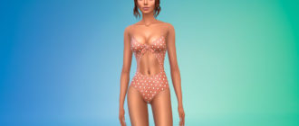 Купальник Ocean Breeze для Симс 4 – фото 1