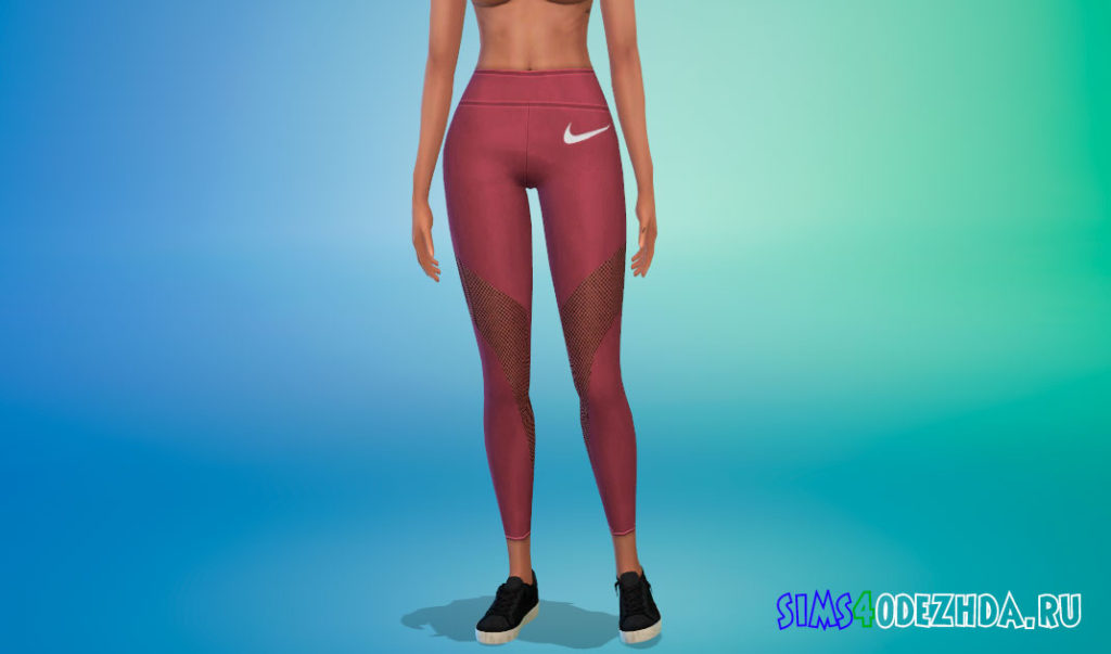 Леггинсы Nike для девушек для Симс 4 – фото 3