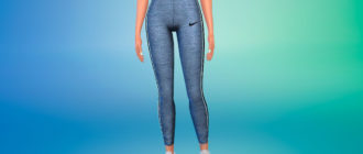 Леггинсы Nike Power для Симс 4 – фото 1