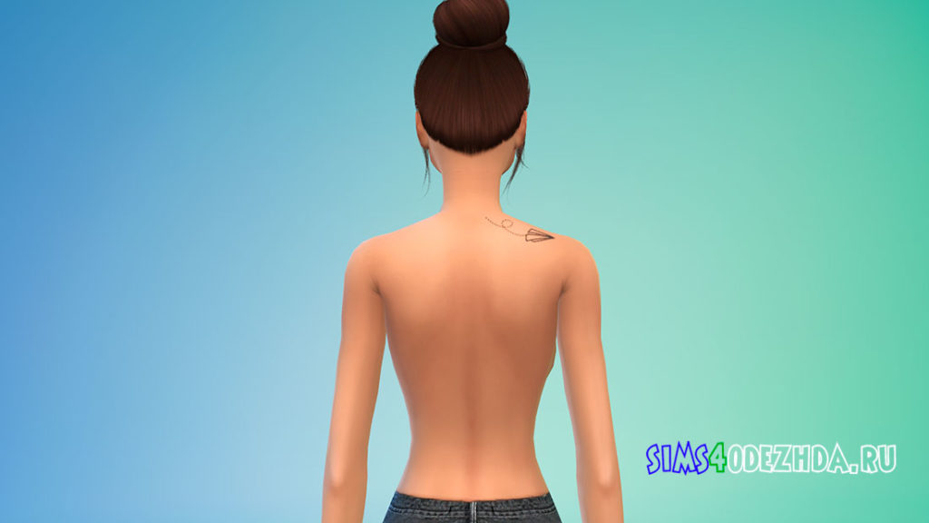 Маленькие тату на спине для Симс 4 – фото 2