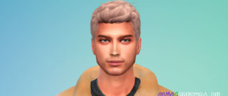 Мужская прическа OS1113 для Симс 4 – фото 1