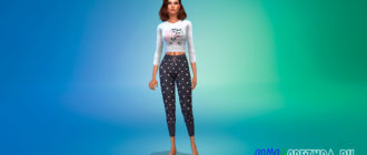 Пижамный наряд для Симс 4 – фото 1