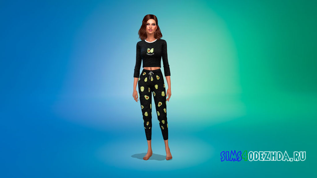 Пижамный наряд для Симс 4 – фото 2