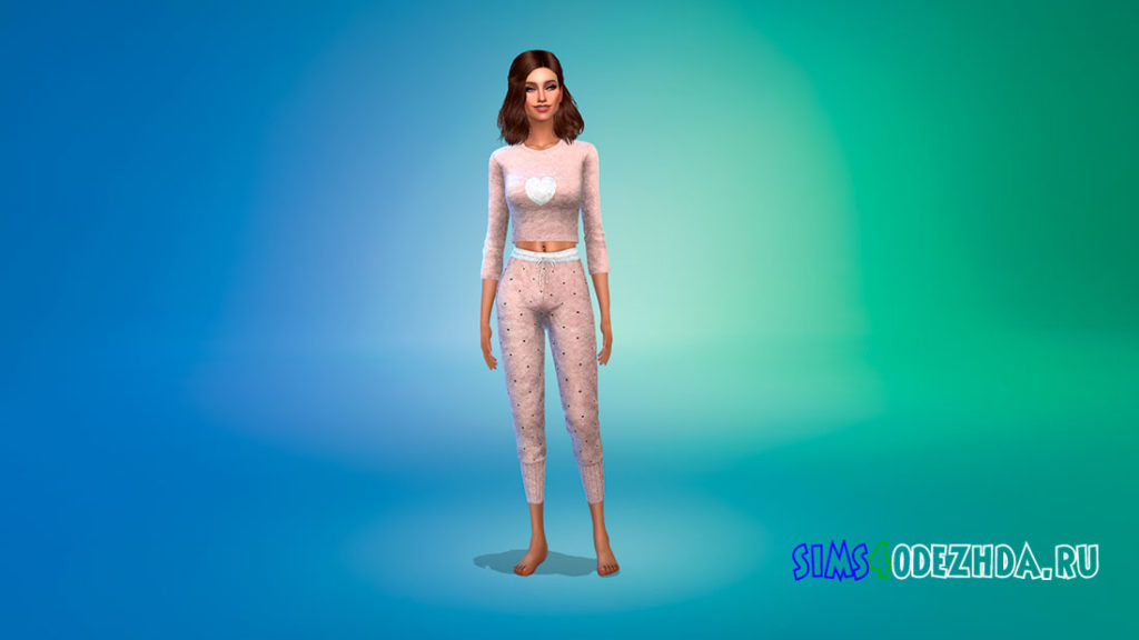 Пижамный наряд для Симс 4 – фото 3