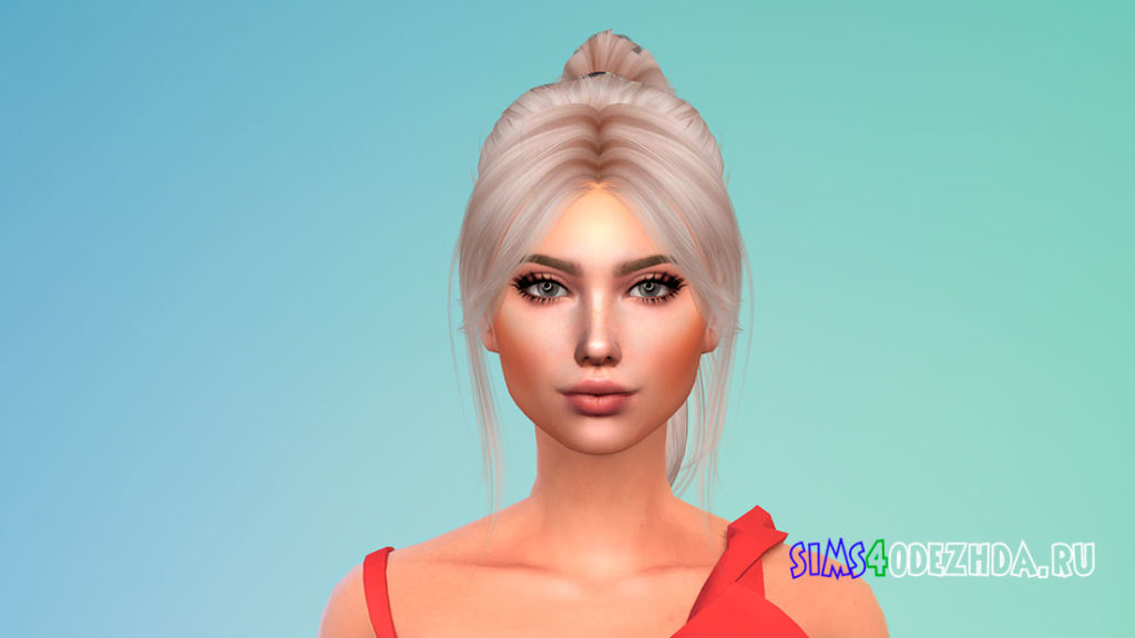 Прическа для девушек Barbiegirl Hair для Симс 4 – фото 1