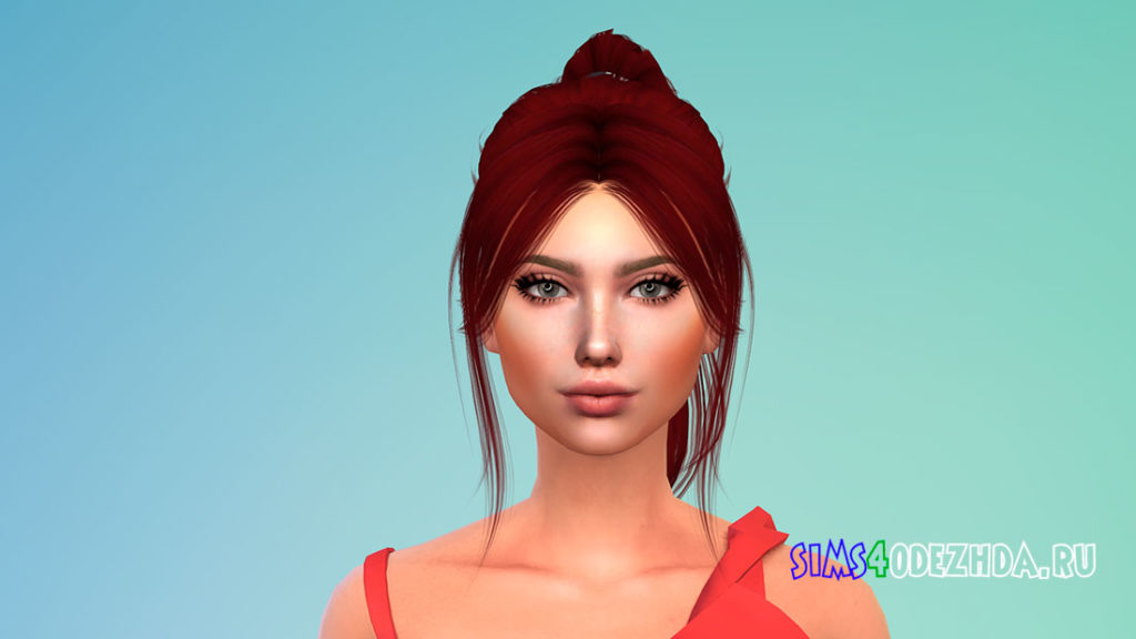 Прическа для девушек Barbiegirl Hair для Симс 4 – фото 3