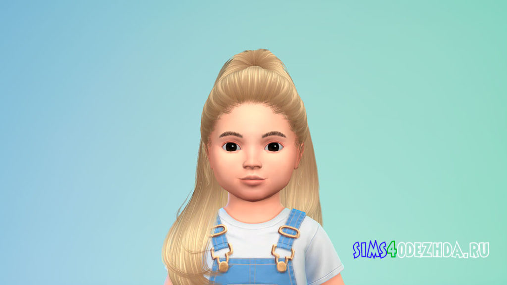 Прическа для малышей Hair 27 для Симс 4 – фото 1