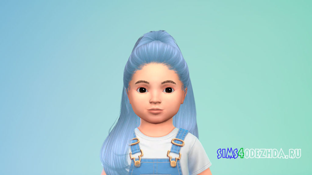 Прическа для малышей Hair 27 для Симс 4 – фото 2