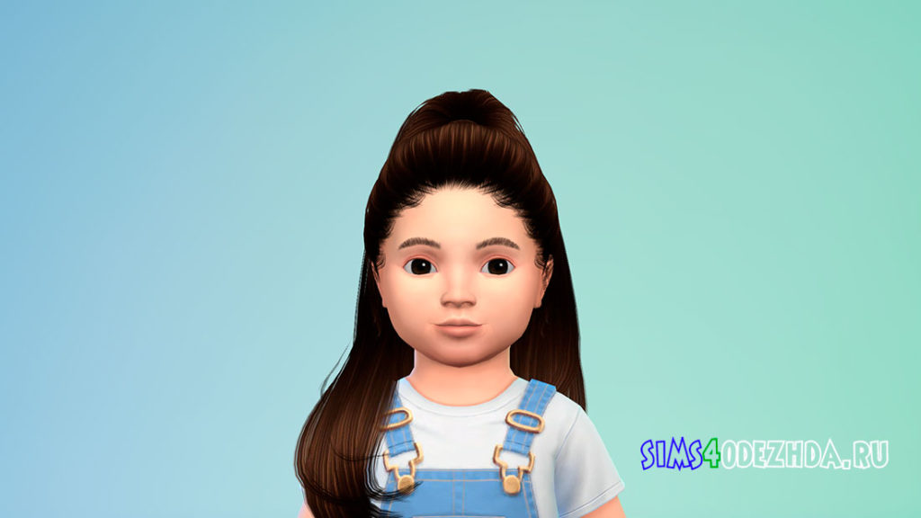 Прическа для малышей Hair 27 для Симс 4 – фото 3