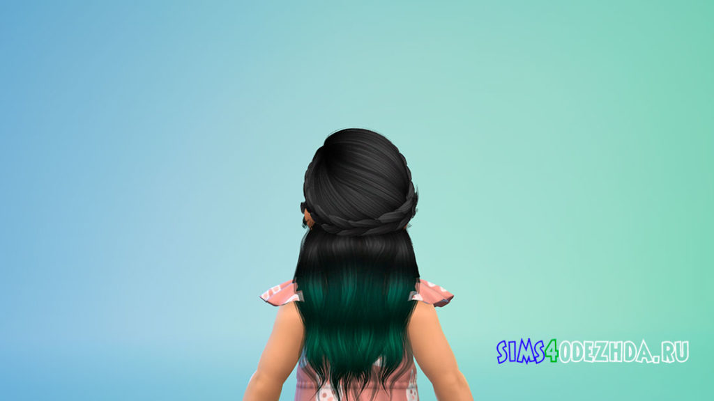 Прическа для малышей Heaven для Симс 4 – фото 3