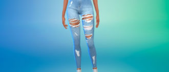 Рваные джинсы 093 для Симс 4 – фото 1