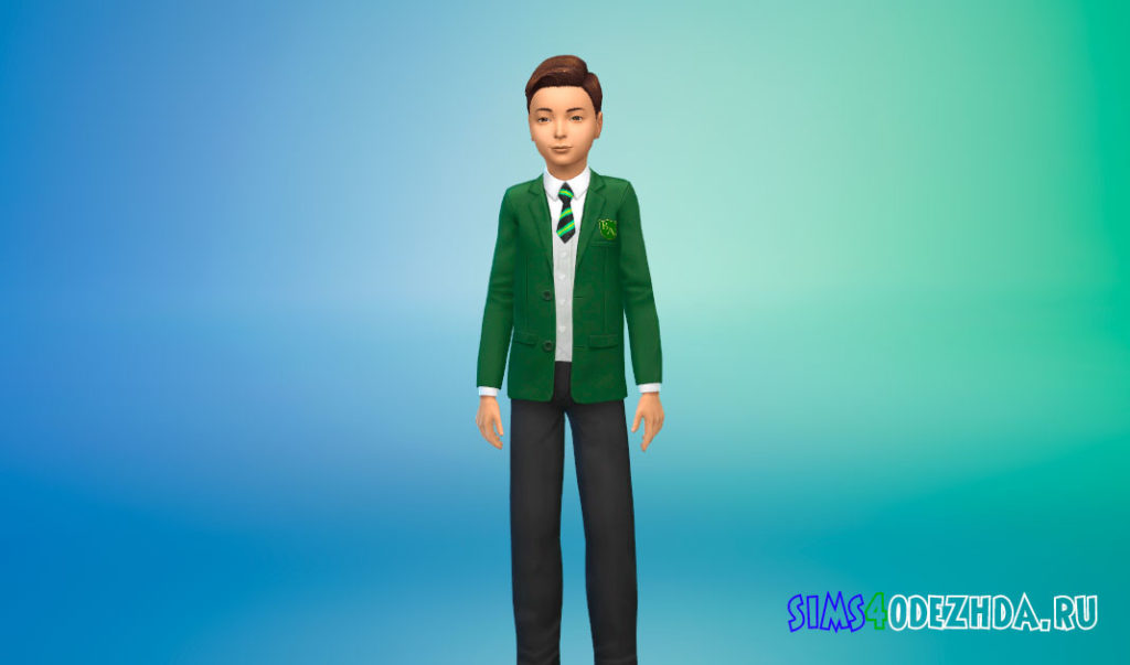 Школьная униформа для мальчиков для Симс 4 – фото 2
