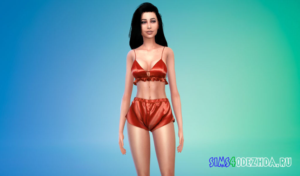 Спальное женское белье для Симс 4 – фото 3